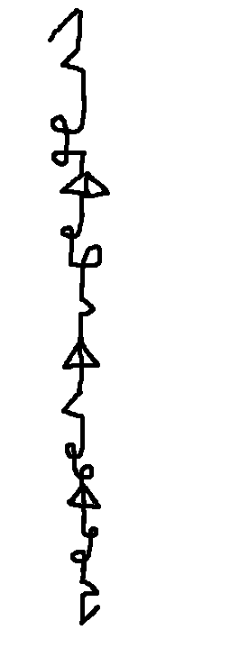 “cloud” written in the Craftic orthography